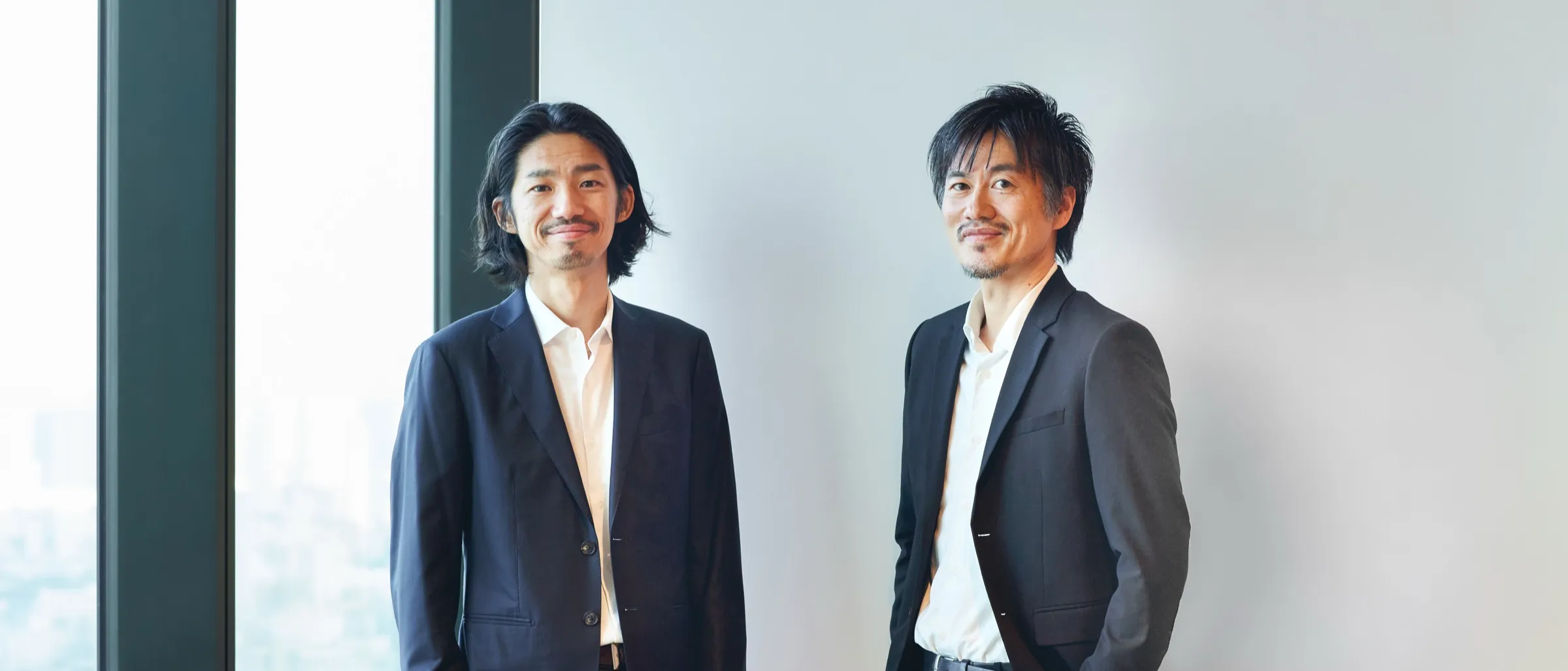 代表取締役 共同経営者 芹川 太郎と野崎 耕司